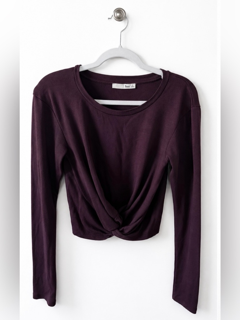 Aritzia Wilfred Free Ortiz Twist Knot Front Crop Top - S